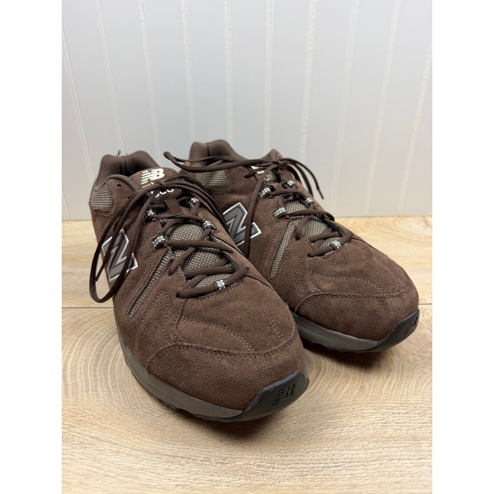 New Balance 608v5 Brown Suede Training Shoes Mens 14 4E Wide MX608UB5